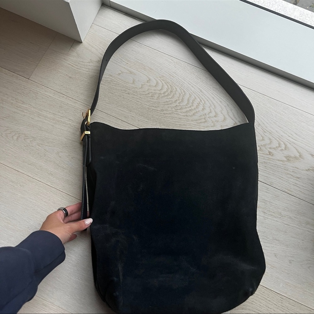 Madewell Suede Essentials Bucket Bag